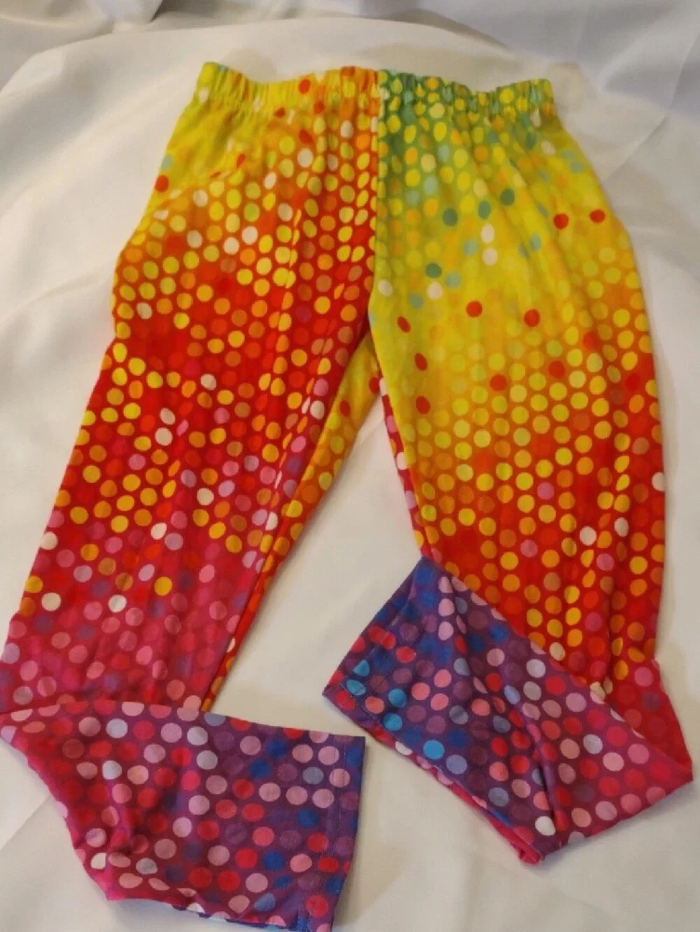 Bundle - Girl's Leggings - Multicolor & Solids - Size 14 - 5 Pairs